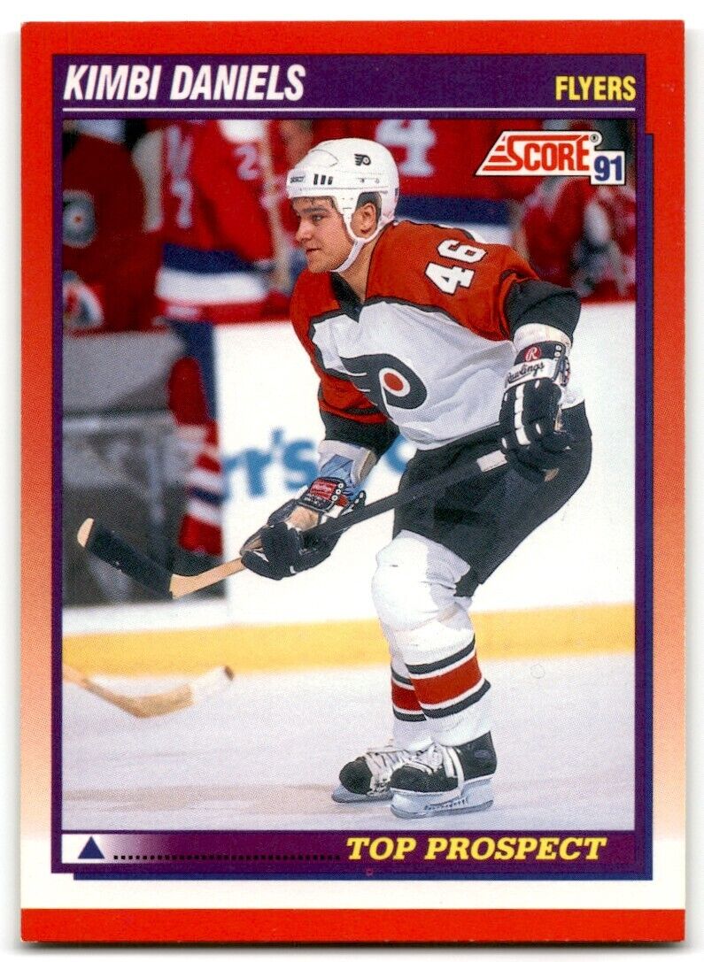 1991-92 Score Canadian Bilingual Kimbi Daniels Rookie Philadelphia Flyers #289