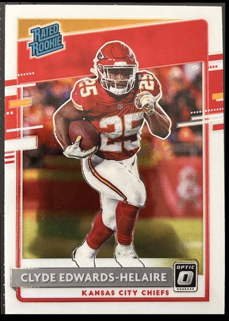 2020 Donruss Optic Preview Clyde Edwards-Helaire Rookie Kansas City Chiefs