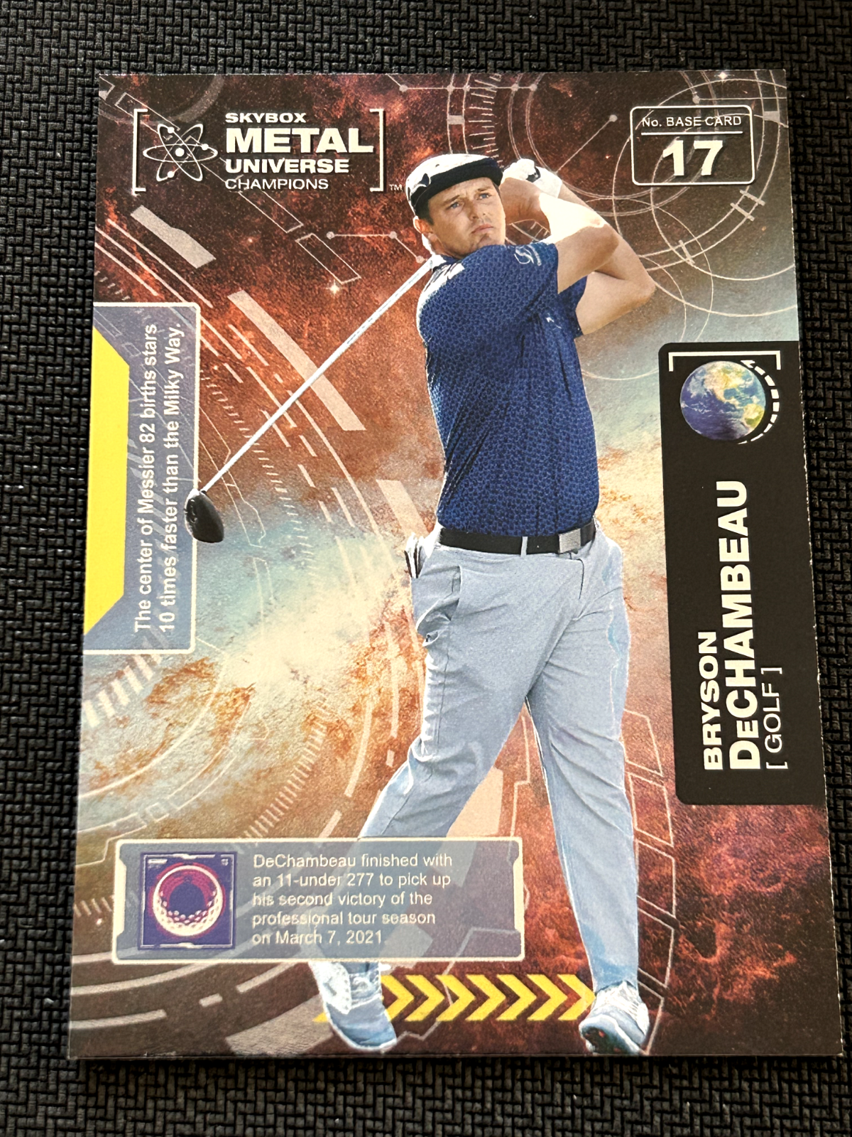 2021 Skybox Metal Universe Champions Bryson DeChambeau Rookie Card #17