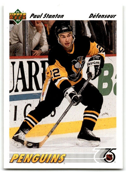 1991-92 Upper Deck French Paul Stanton Pittsburgh Penguins #203