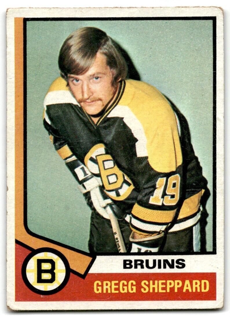 1974-75 Topps Gregg Sheppard Boston Bruins #184