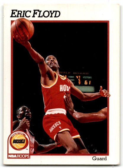 1991-92 Hoops Eric Floyd Houston Rockets #75