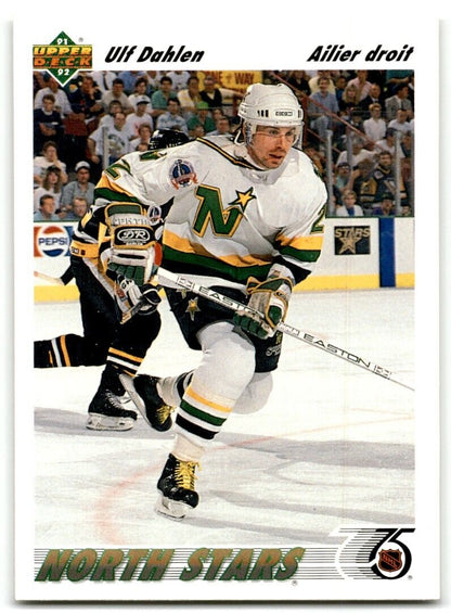 1991-92 Upper Deck French Ulf Dahlen Minnesota North Stars #348