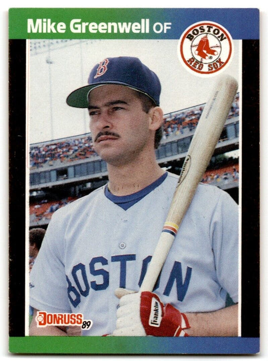 1989 Donruss Mike Greenwell Boston Red Sox #186