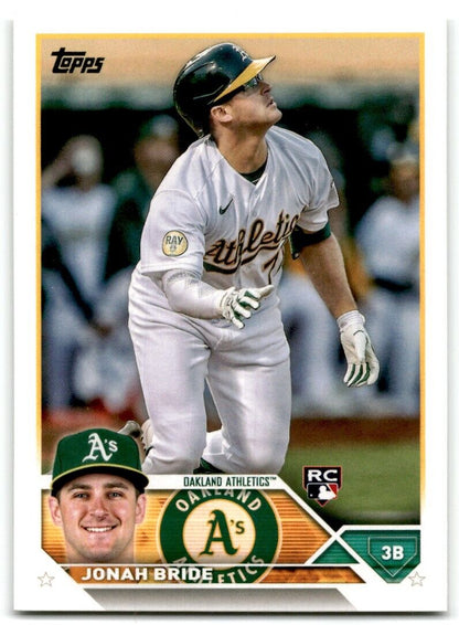 2023 Topps Jonah Bride Rookie Oakland Athletics #95