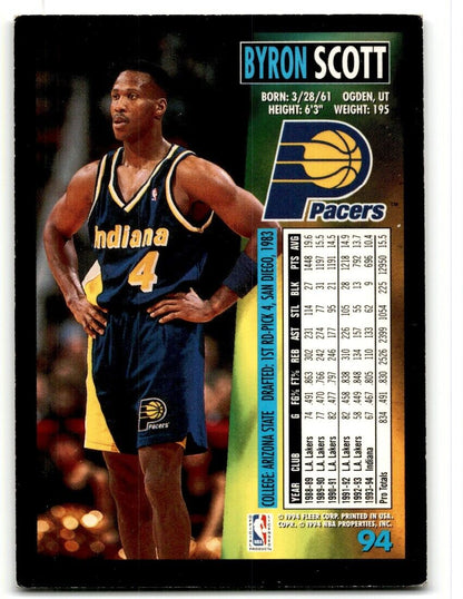 1994-95 Fleer Byron Scott Indiana Pacers #94