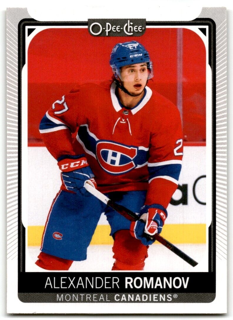 2021-22 O-Pee-Chee Alexander Romanov Montreal Canadiens #475