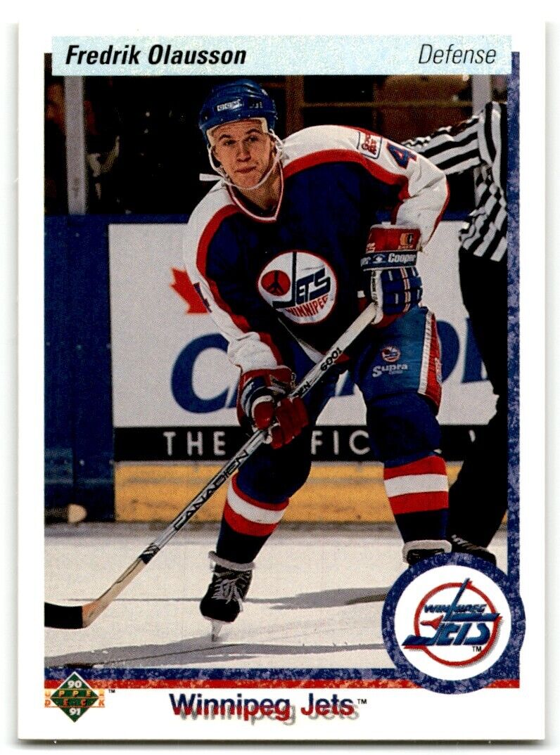 1990-91 Upper Deck Fredrik Olausson Winnipeg Jets #237