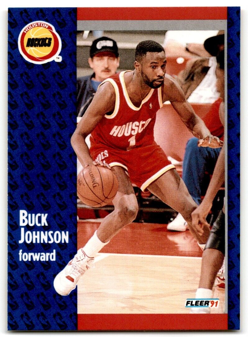 1991-92 Fleer Buck Johnson Houston Rockets #75