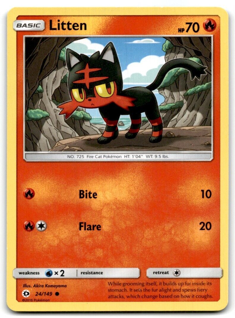 2017 Sun & Moon Litten Basic/Common #24