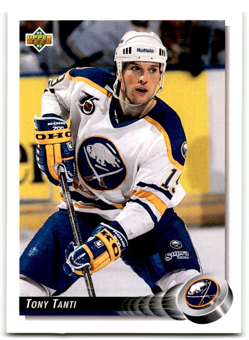 1992-93 Upper Deck Tony Tanti Buffalo Sabres #182