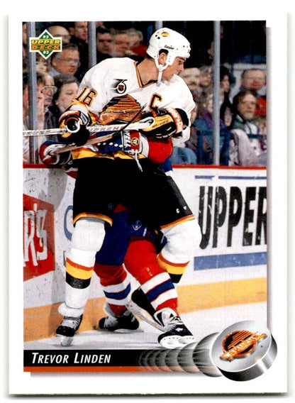 1992-93 Upper Deck Trevor Linden Vancouver Canucks #158