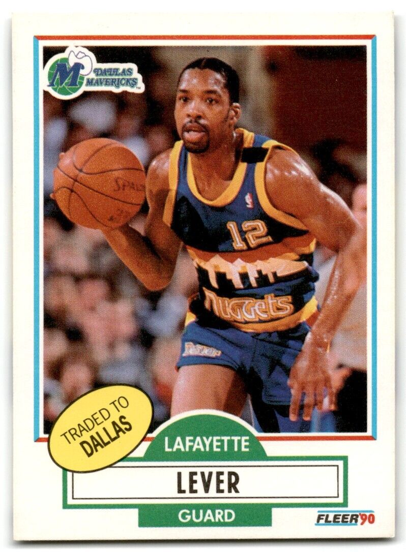 1990-91 Fleer Lafayette Lever Dallas Mavericks #50