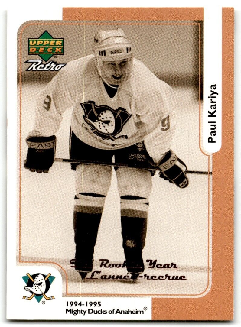 1998-99 Upper Deck Retro McDonald's Paul Kariya Anaheim Mighty Ducks #MCD-1R