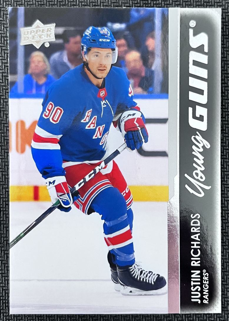 2021-22 Upper Deck Justin Richards Rookie New York Rangers #480