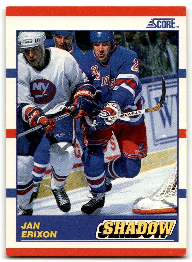 1990-91 Score Jan Erixon New York Rangers #343