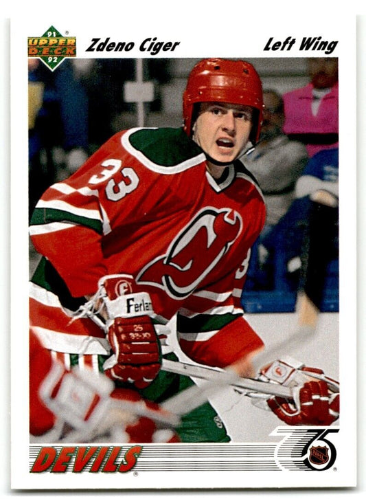 1991-92 Upper Deck Zdeno Ciger New Jersey Devils #385