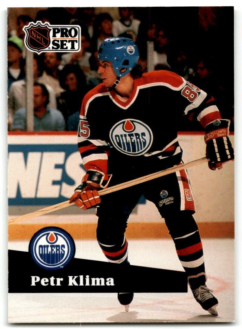 1991-92 Pro Set Petr Klima Edmonton Oilers #72