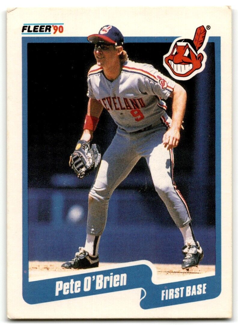 1990 Fleer Pete O'Brien Cleveland Indians #498