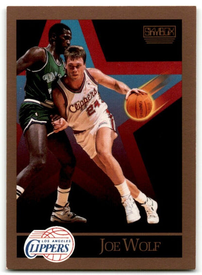 1990-91 SkyBox Joe Wolf Los Angeles Clippers #133