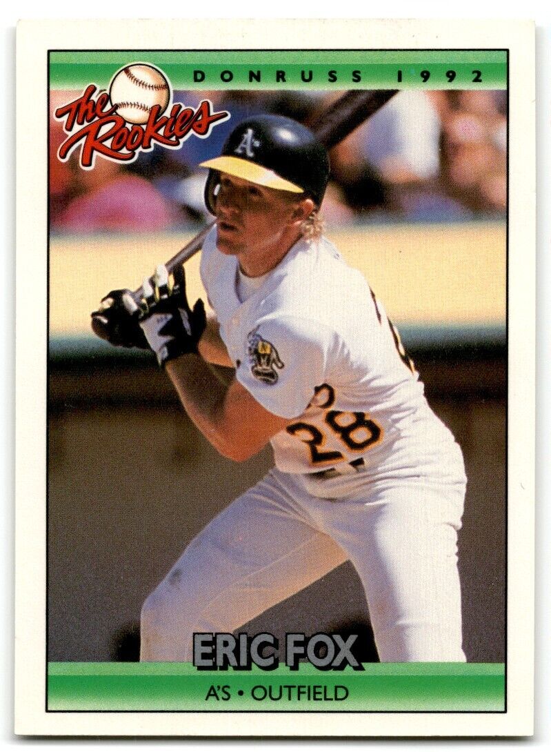 1992 Donruss The Rookies Eric Fox Oakland Athletics #39