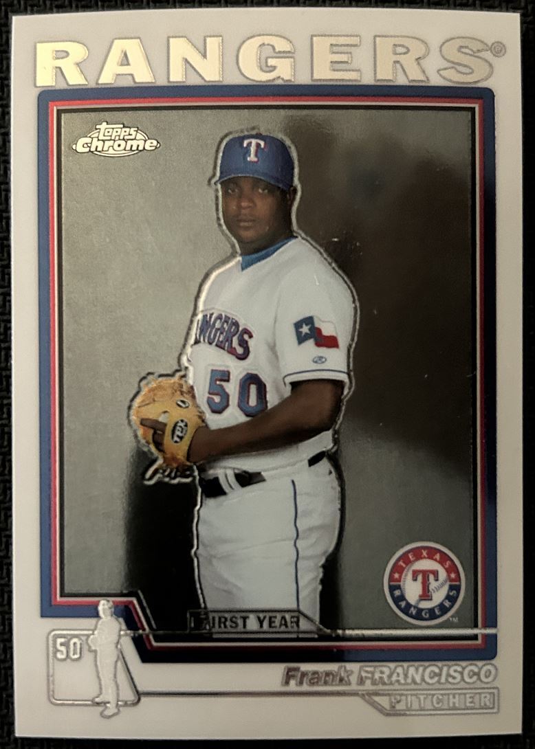 2004 Topps Traded & Rookies Chrome Frank Francisco Rookie Texas Rangers #T111