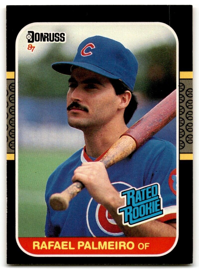 1987 Donruss Rafael Palmeiro Rookie Chicago Cubs #43