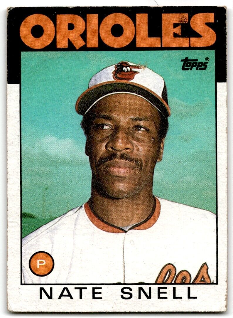 1986 Topps Nate Snell Baltimore Orioles #521