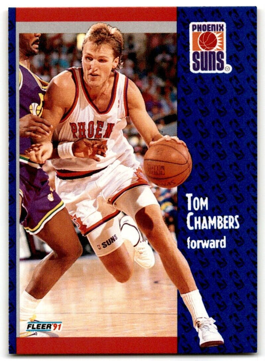 1991-92 Fleer Tom Chambers Phoenix Suns #158