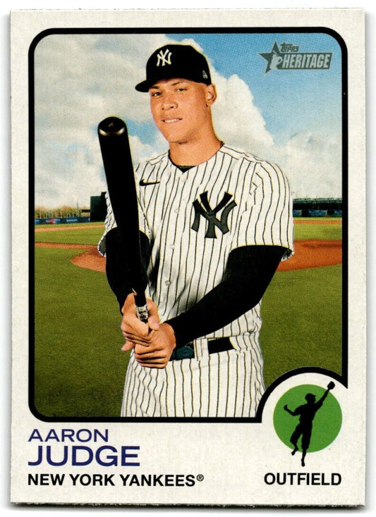 2022 Topps Heritage Aaron Judge New York Yankees #44