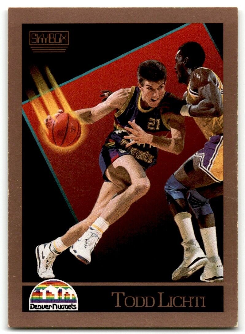 1990-91 SkyBox Todd Lichti Rookie Denver Nuggets #79