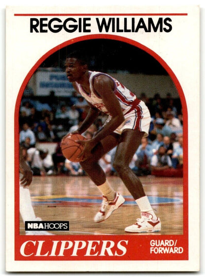 1989-90 Hoops Reggie Williams Rookie Los Angeles Clippers #128