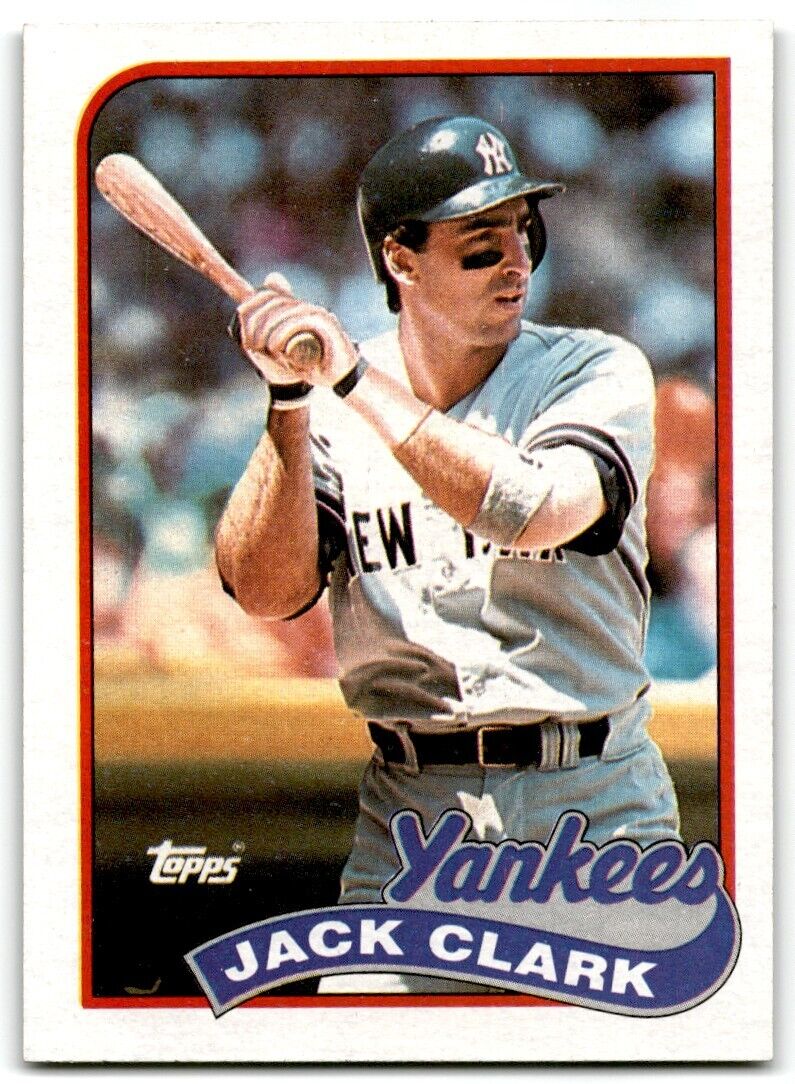 1989 Topps Jack Clark New York Yankees #410