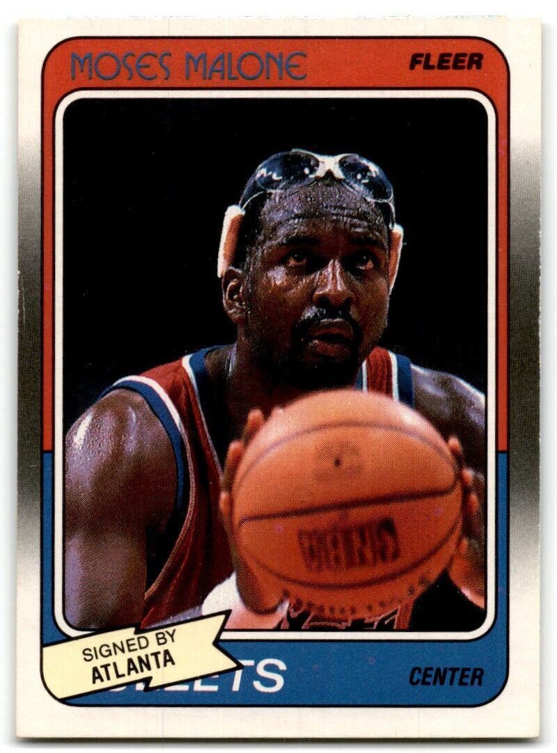 1988-89 Fleer Moses Malone Atlanta Hawks #118