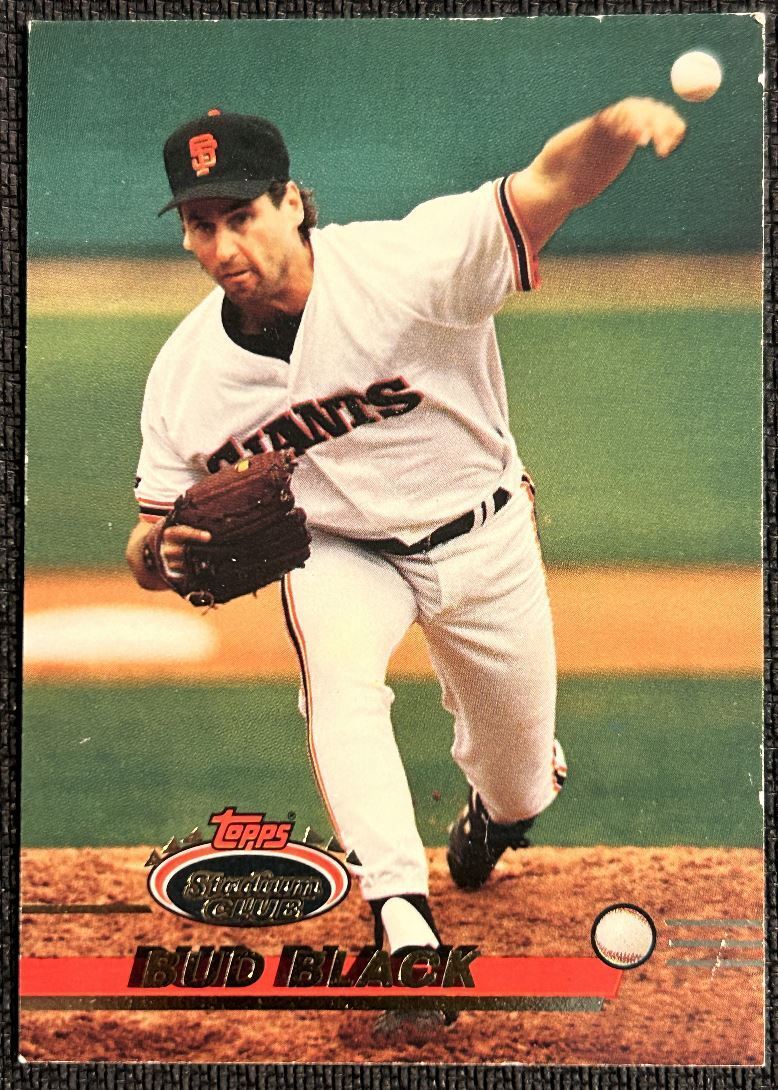 1993 Stadium Club Bud Black San Francisco Giants #624