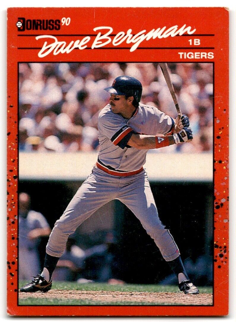 1990 Donruss Dave Bergman Detroit Tigers #445