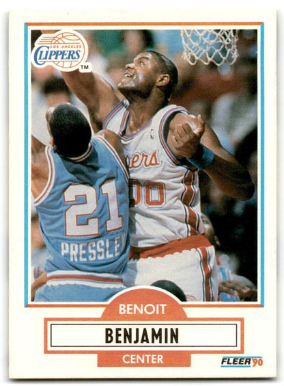 1990-91 Fleer Benoit Benjamin Los Angeles Clippers #84