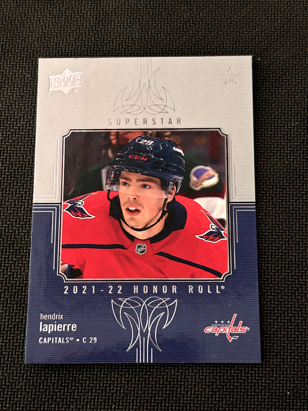 2021-22 Upper Deck Honor Roll #HR-63 Hendrix Lapierre  RC Capitals 