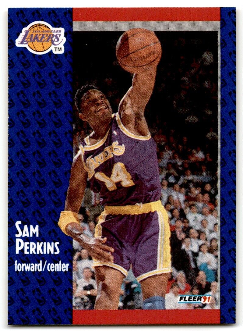 1991-92 Fleer Sam Perkins Los Angeles Lakers #101