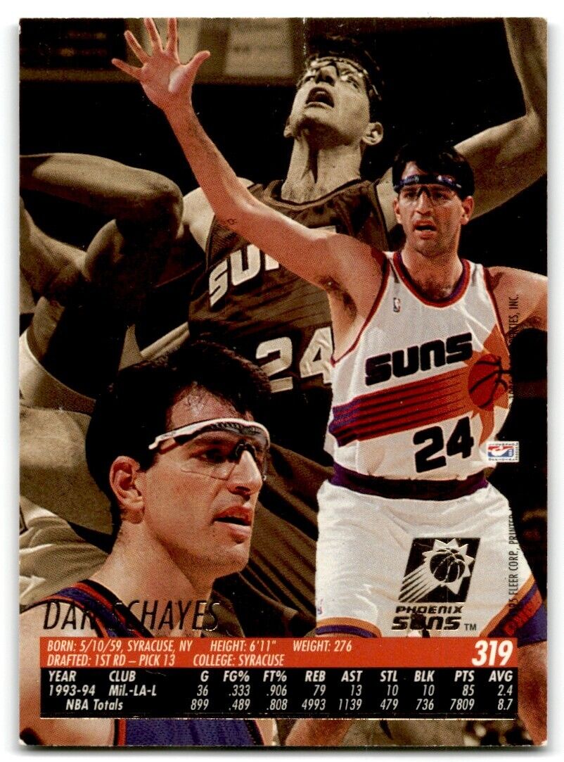 1994-95 Fleer Ultra Dan Schayes Phoenix Suns #319