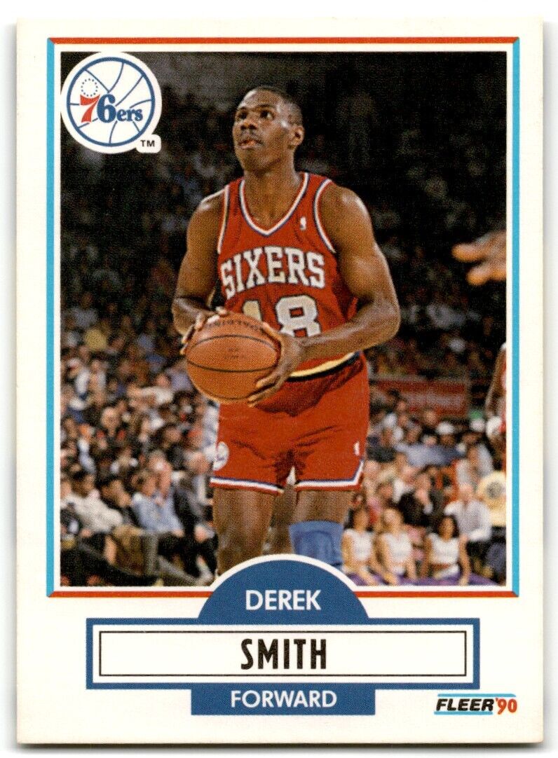 1990-91 Fleer Derek Smith Philadelphia 76ers #145