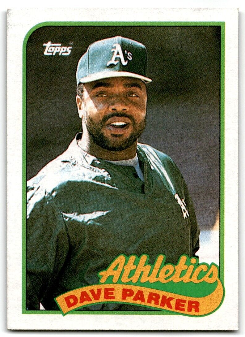 1989 Topps Dave Parker Oakland Athletics #475