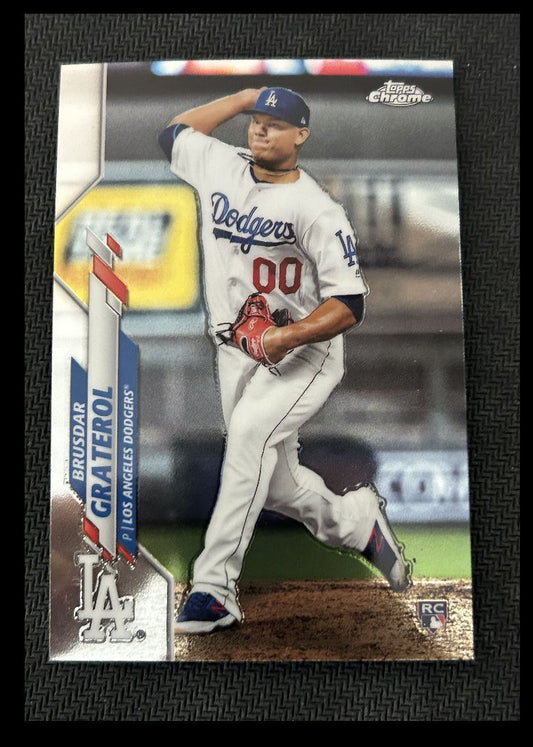 2020 Topps Chrome Brusdar Graterol Rookie Los Angeles Dodgers #91