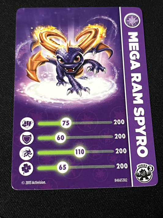 Activision Skylanders Swap Force Trading Card Mega Ram Spyro