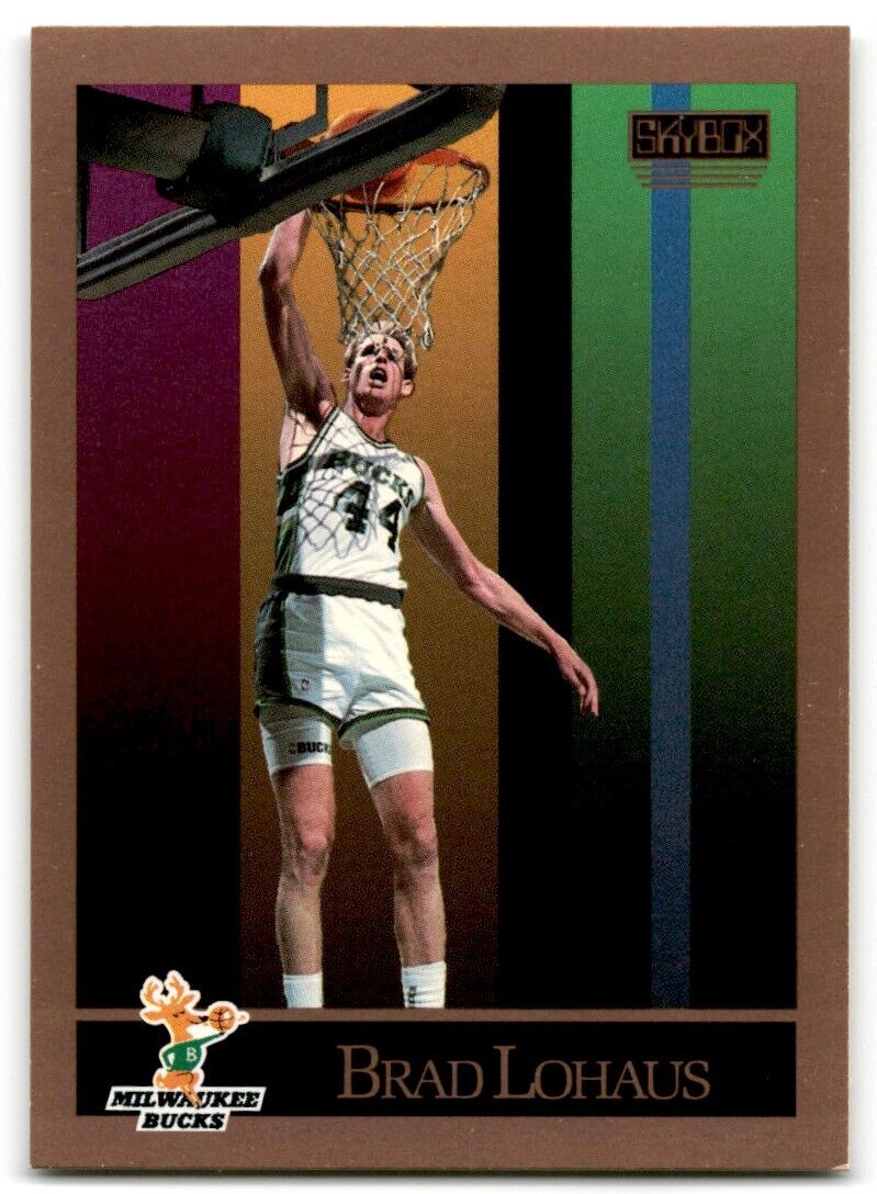 1990-91 SkyBox Brad Lohaus Milwaukee Bucks #161