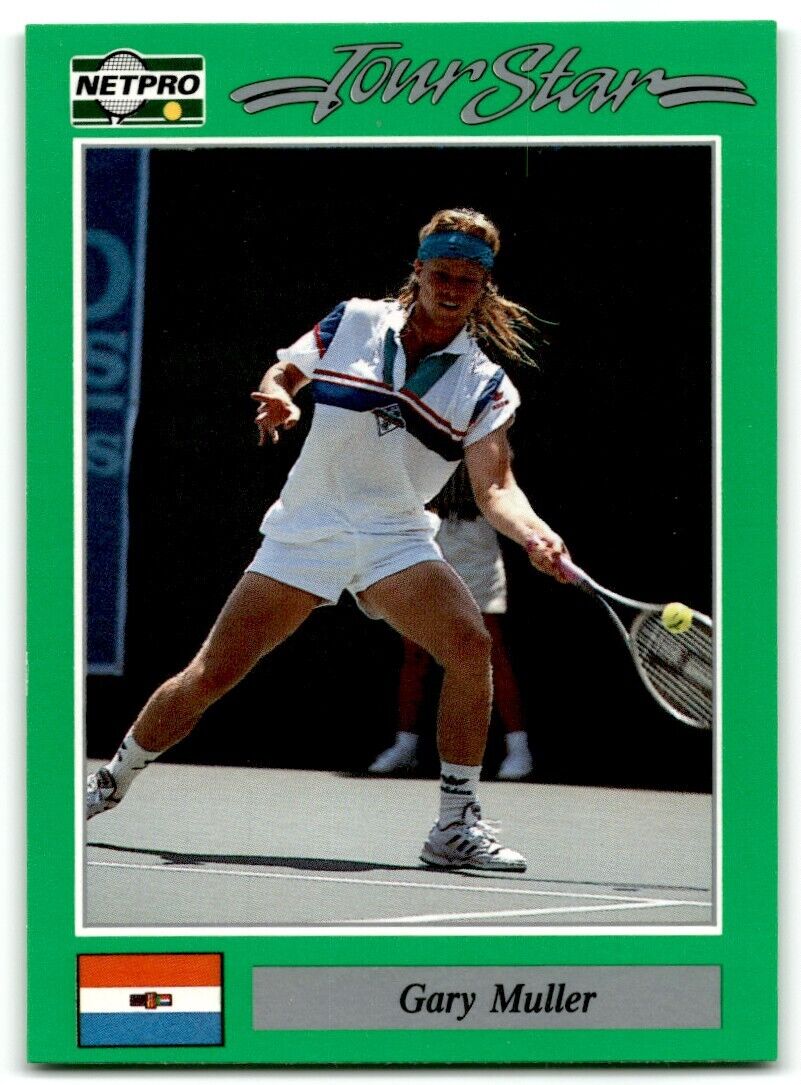 1991 Protennis player Cards Netpro Tour Star Gary Muller #21