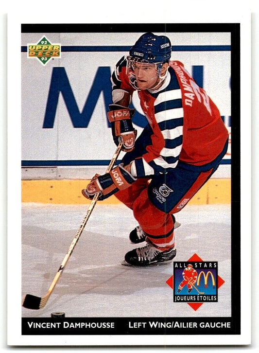 1992-93 Upper Deck McDonald's All-Stars Vincent Damphousse Edmonton Oilers