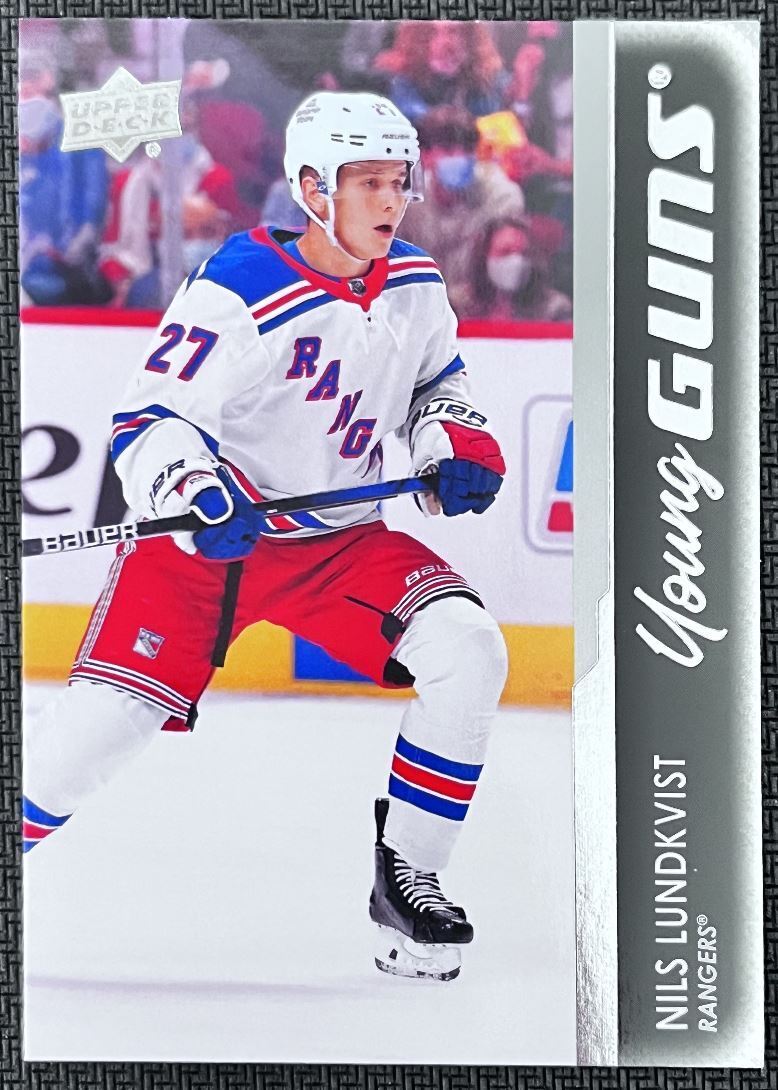 2021-22 Upper Deck Nils Lundkvist Rookie New York Rangers #456