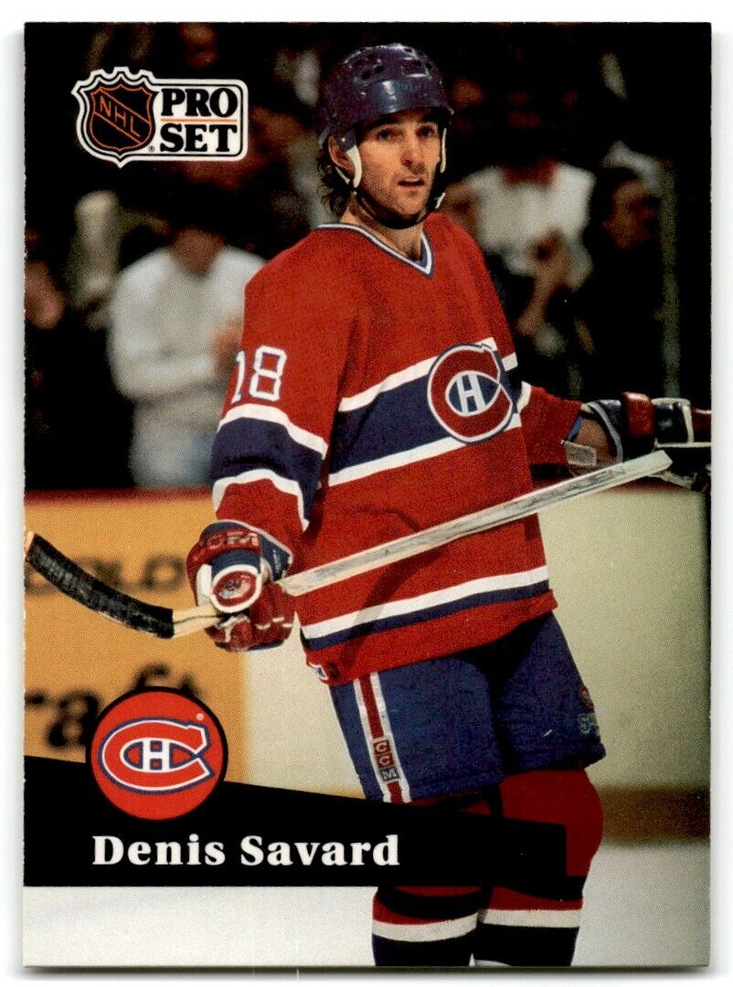 1991-92 Pro Set Denis Savard Montreal Canadiens #128