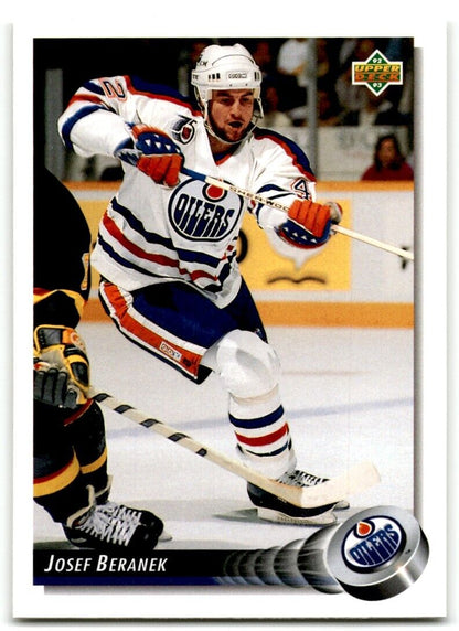 1992-93 Upper Deck Josef Beranek Edmonton Oilers #196